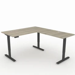Upward Reversible Height Adjustable L-Shaped Standing Desk - 60