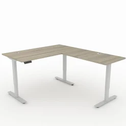 Upward Reversible Height Adjustable L-Shaped Standing Desk - 60
