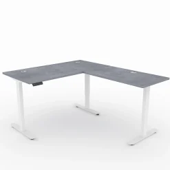 Upward Reversible Height Adjustable L-Shaped Standing Desk - 60