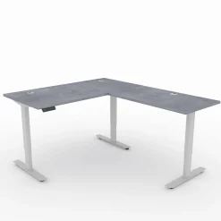 Upward Reversible Height Adjustable L-Shaped Standing Desk - 60