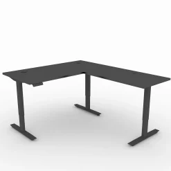 Upward Reversible Height Adjustable L-Shaped Standing Desk - 60