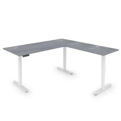 Upward Reversible Height Adjustable L-Shaped Standing Desk - 72