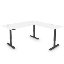 Upward Reversible Height Adjustable L-Shaped Standing Desk - 72