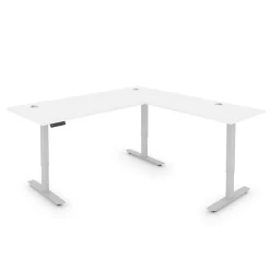 Upward Reversible Height Adjustable L-Shaped Standing Desk - 72