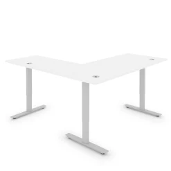 Upward Reversible Height Adjustable L-Shaped Standing Desk - 72