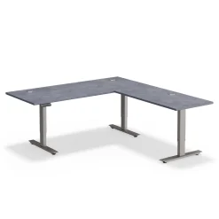 Upward Reversible Height Adjustable L-Shaped Standing Desk - 72
