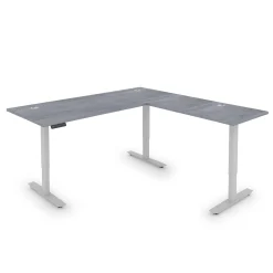 Upward Reversible Height Adjustable L-Shaped Standing Desk - 72