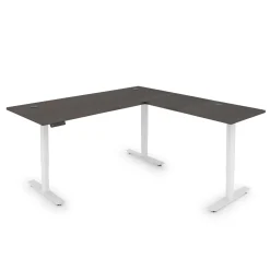 Upward Reversible Height Adjustable L-Shaped Standing Desk - 72