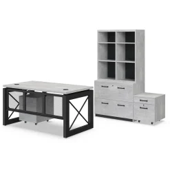 Urban Compact Office Set with Bookcase and Storage Files