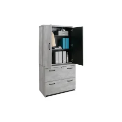 Urban L-Desk with Left Return Office Suite with Storage