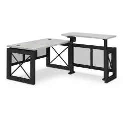 Urban L-Shaped Desk with Adjustable Height Right Return - 60