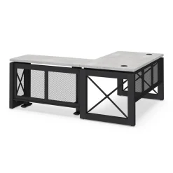Urban L-Shaped Desk with Adjustable Height Right Return - 60