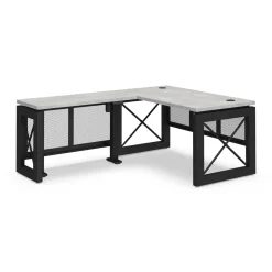 Urban L-Shaped Desk with Height Adjustable Standing Left Return - 60