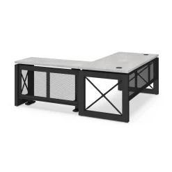 Urban L-Shaped Standing Desk with Height Adjustable Right Return -72