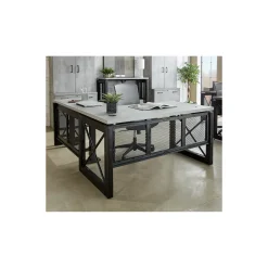 Urban L-Shaped Standing Desk with Height Adjustable Right Return -72