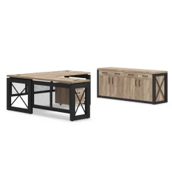 Urban Reversible L-Desk Set