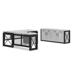 Urban Reversible L-Desk Set