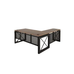 Urban Reversible L-Shaped Desk Set with File and Wardrobe