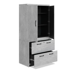 Urban Wardrobe with Lateral File - 36W x 72H