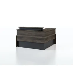 Vanguard 60” Adjustable-Height Reception Desk w/ Left Return – 60"Wx60"D