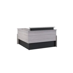 Vanguard 60” Adjustable-Height Reception Desk w/ Right Return – 60"Wx78"D