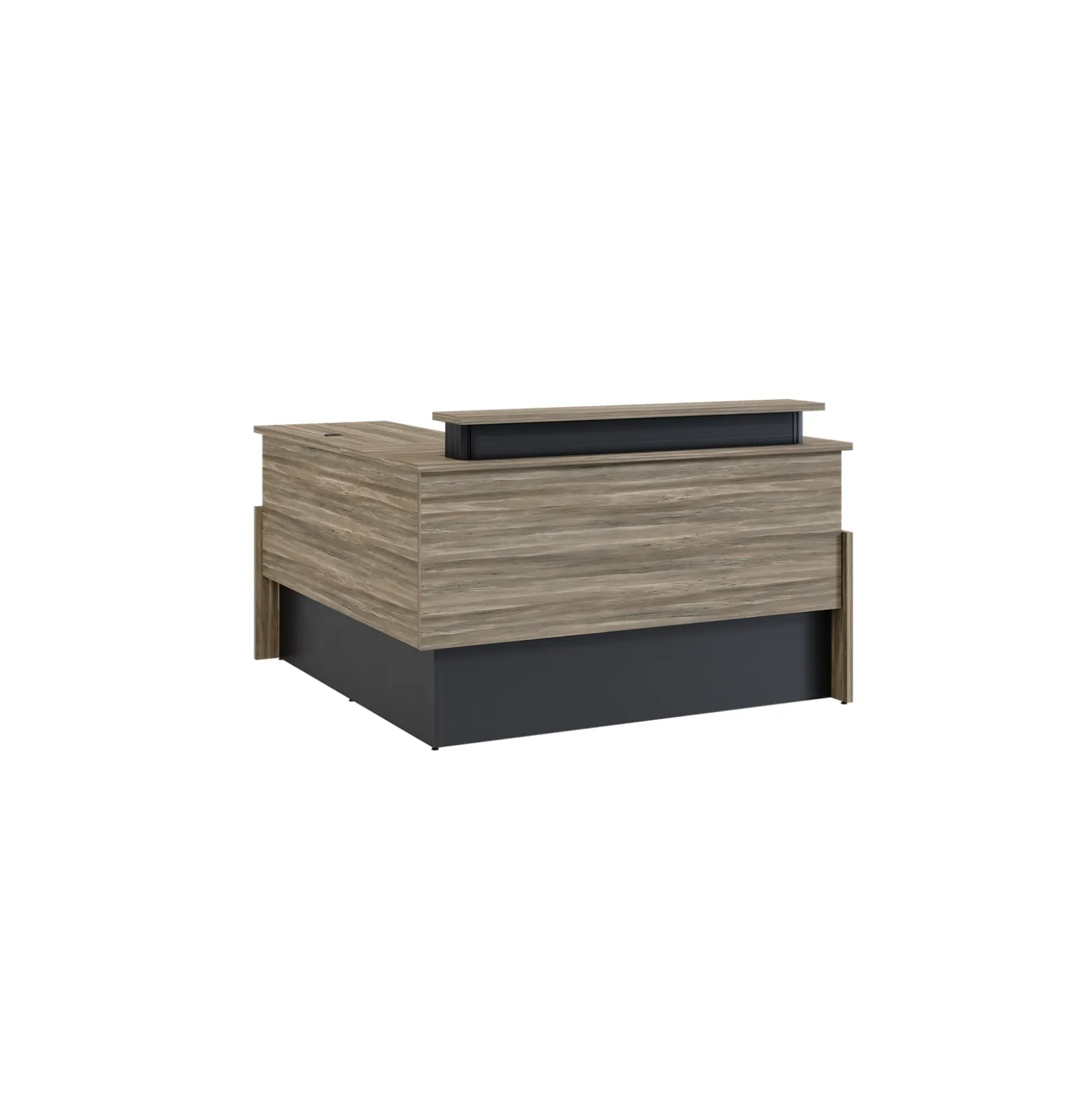 Vanguard 60” Adjustable-Height Reception Desk w/ Right Return – 60"Wx78"D