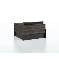 Vanguard 66” Adjustable-Height Reception Desk w/ Right Return – 66"Wx60"D