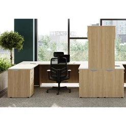 Via Dual U-Shaped Workstations with Hutches - 192"W x 60"D