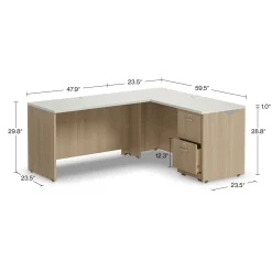 Via Reversible L-Shaped Desk - 60