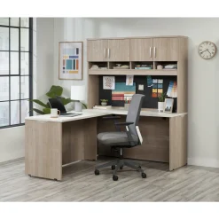 Via Reversible L-Shaped Desk with Hutch - 60"W x 72"D