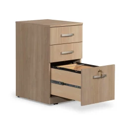 Via Three Drawer Mobile File Pedestal - 16