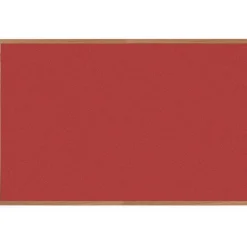VIC Colored Cork Bulletin Board with Oak Frame - 48