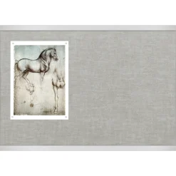 Vinyl Bulletin Board with Aluminum Frame 12'Wx4'H
