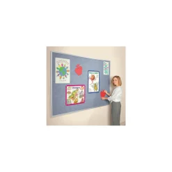 Vinyl Bulletin Board with Aluminum Frame 36"Wx24"H