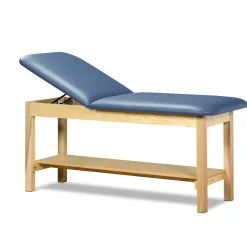 Vinyl Treatment Table with Shelf 72"W x 27"D