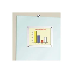 Visionary Magnetic Glass Marker Board, 8W x 4H