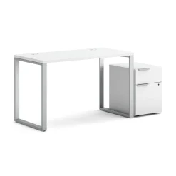 Voi O-Leg Writing Desk w/ Pedestal - 48