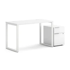 Voi O-Leg Writing Desk w/ Pedestal - 48