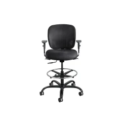 Vue 24/7 Big & Tall Mesh Back Ergonomic Stool with Arms - 350 lbs Capacity