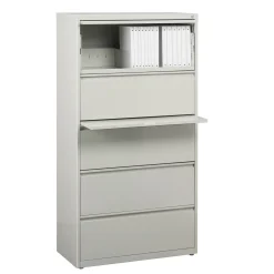 30"W Five Drawer Lateral File