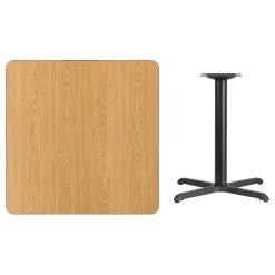 36"W Square X-Base Breakroom Table