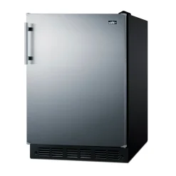 24"W Stainless Steel Refrigerator-Freezer