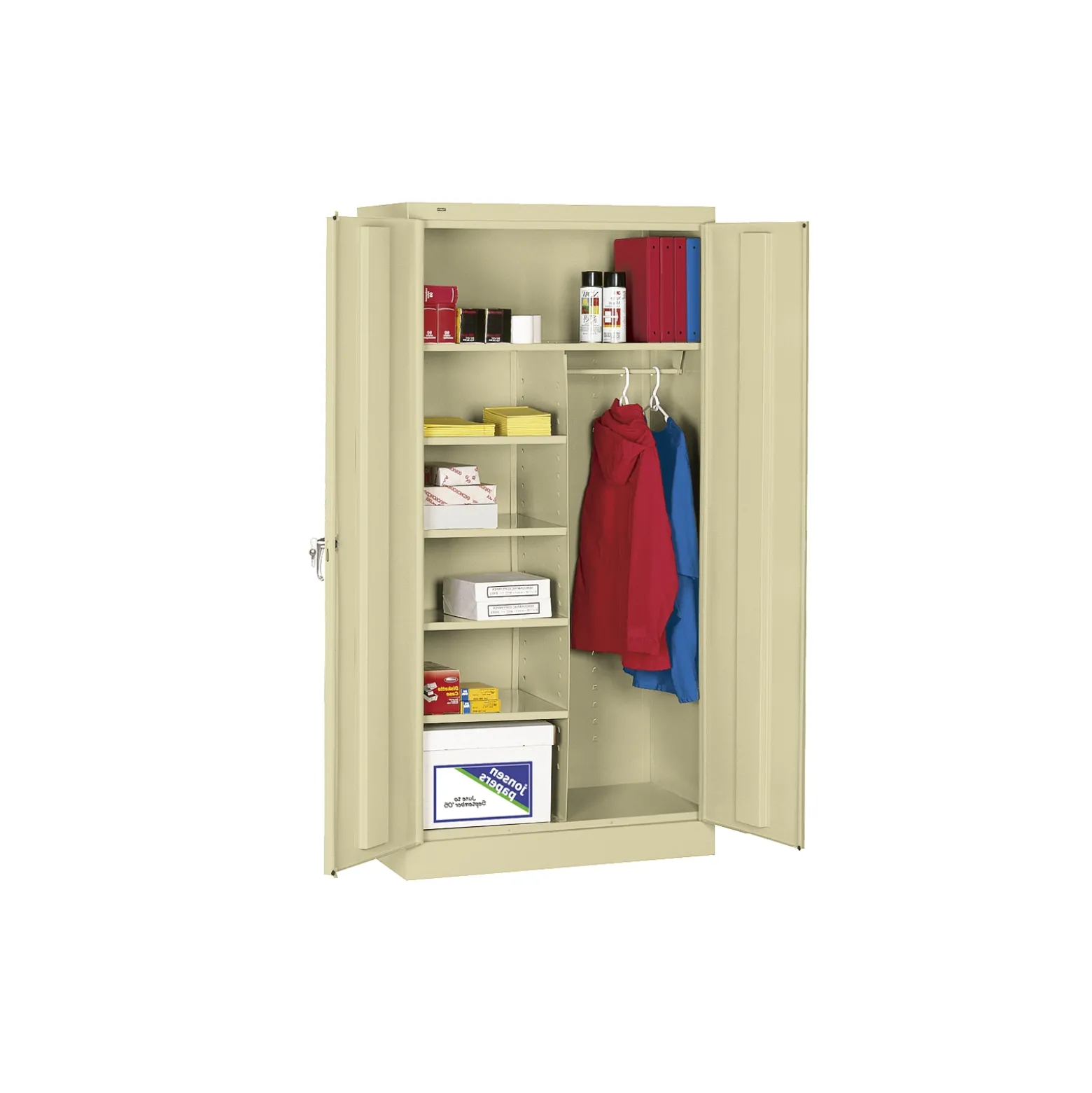 36"W x 18"D x 72"H Combination Storage Cabinet