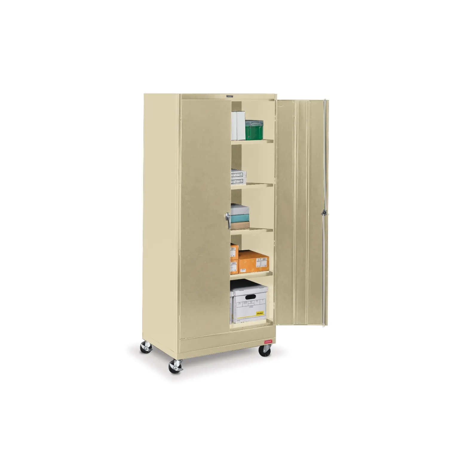 36"W x 24"D x 85"H Mobile Storage Cabinet