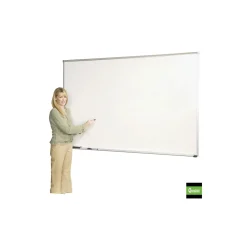 5'W x 3'H Aluminum Trim Porcelain White Board