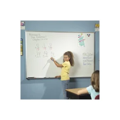 4'W x 3'H Aluminum Trim Porcelain White Board