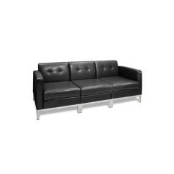 Wall Street Faux Leather Sofa