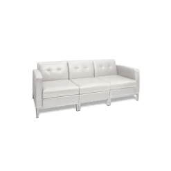 Wall Street Faux Leather Sofa