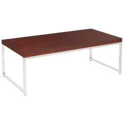 Wall Street Wood Veneer Coffee Table - 44" x 22"
