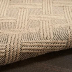 Washable Jute 8' Runner Area Rug